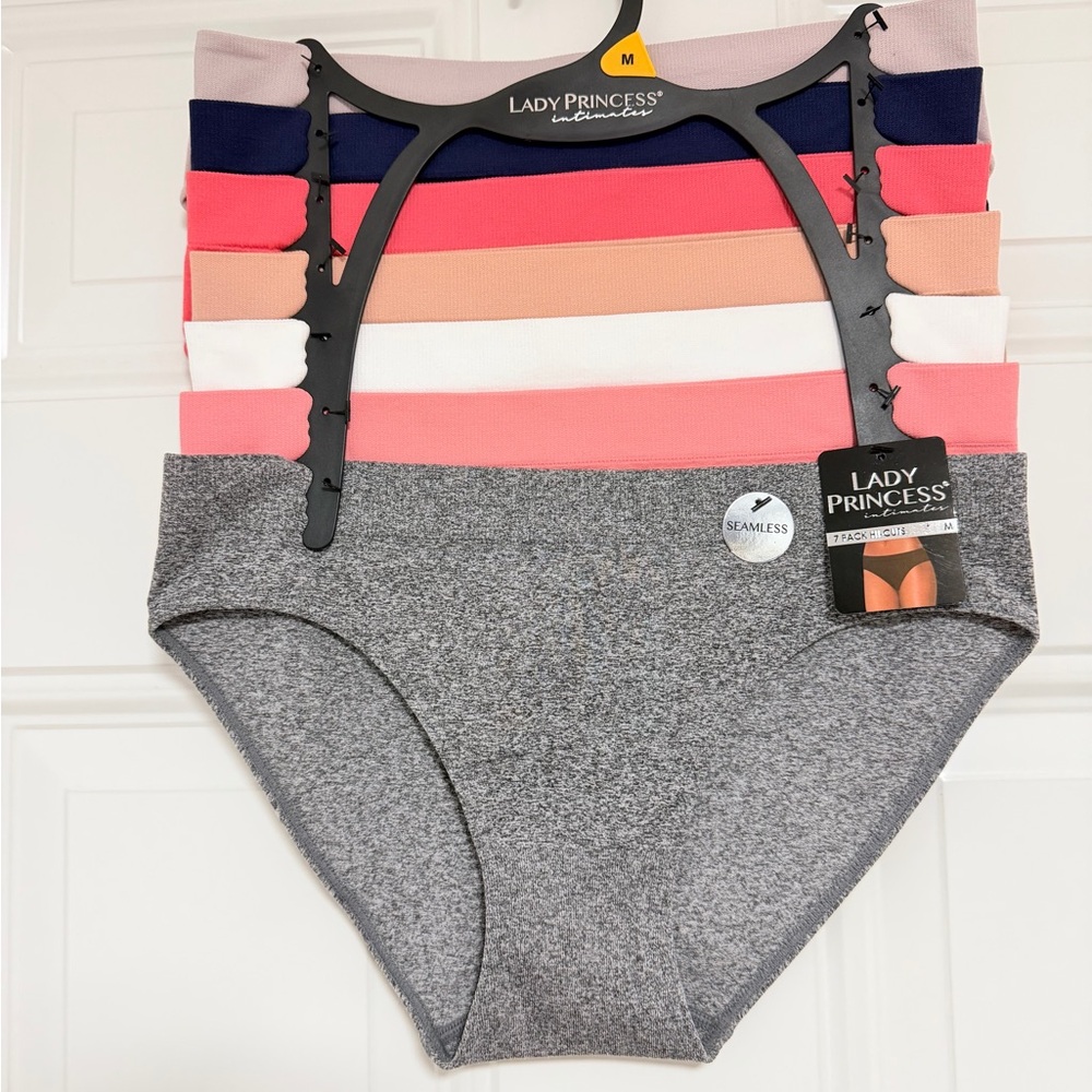 Lady Princess Seamless Bikini Panty Set - Multi Color
